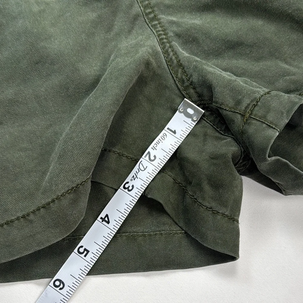 Loft Women’s Olive Green Pull On Tie Waist Casual Shorts - Picture 5 of 11